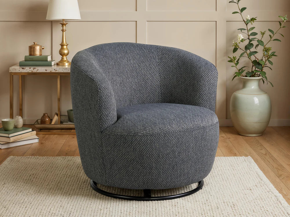 Sienna Swivel Chair Navy